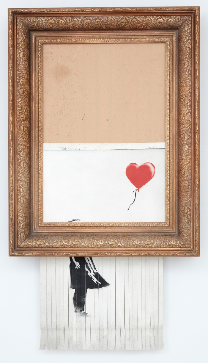 Banksy's 'Love Is In The Bin' Heads Back To Auction At Sotheby's