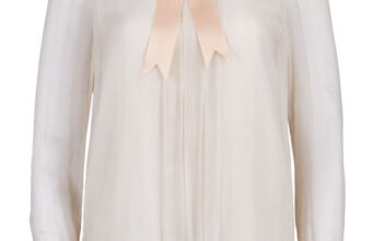 A blouse worn by Princess Diana at her engagement announcement.