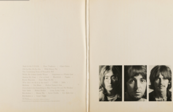 Interior gatefold sleeve of the Beatles "White Album" from 1968. Copy 0000006