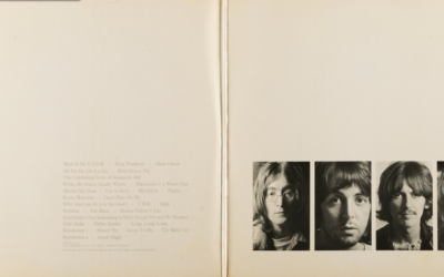Interior gatefold sleeve of the Beatles "White Album" from 1968. Copy 0000006