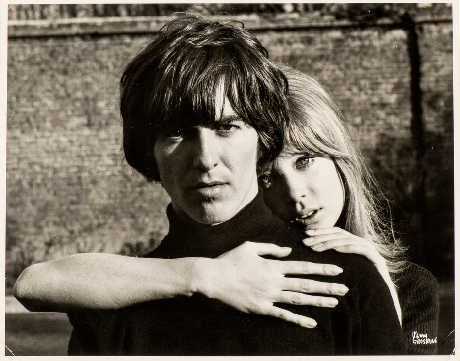 George Harrison and Patti Boyd at Kinfauns in March 1965