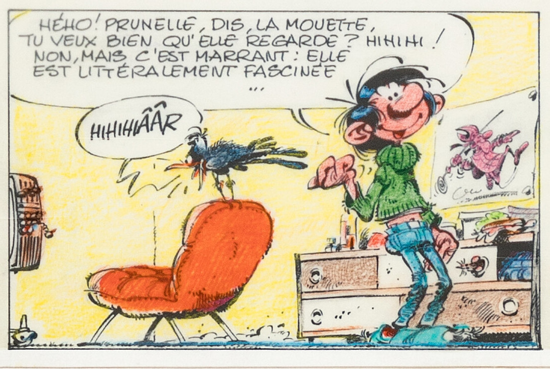 A frame from André Franquin's Gaston Lagaffe
