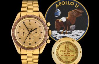 An Omega Speedmaster limited edition Apollo XI watch