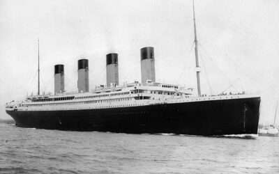 RMS Titanic leaving Southampton.
