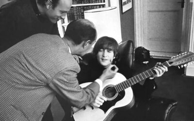 John Lennon with acoustic guitar for sale