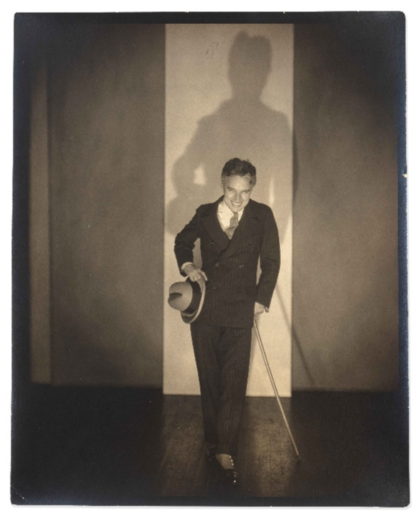 portrait photograph of Charlie Chaplin by Edward Steichen
