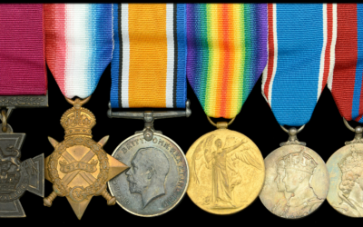Victoria Cross awarded to Henry Peel Ritchie as part of a collection of medals sold at auction.