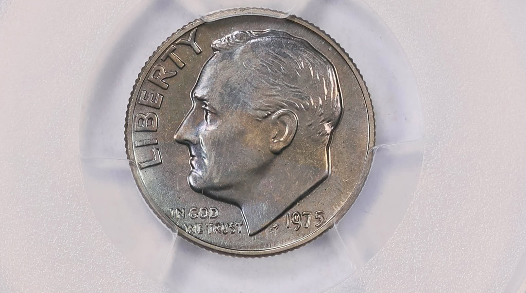 Roosevelt dime error no s 1975