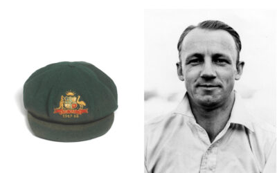 Don Bradman Australian cricket cap auction.