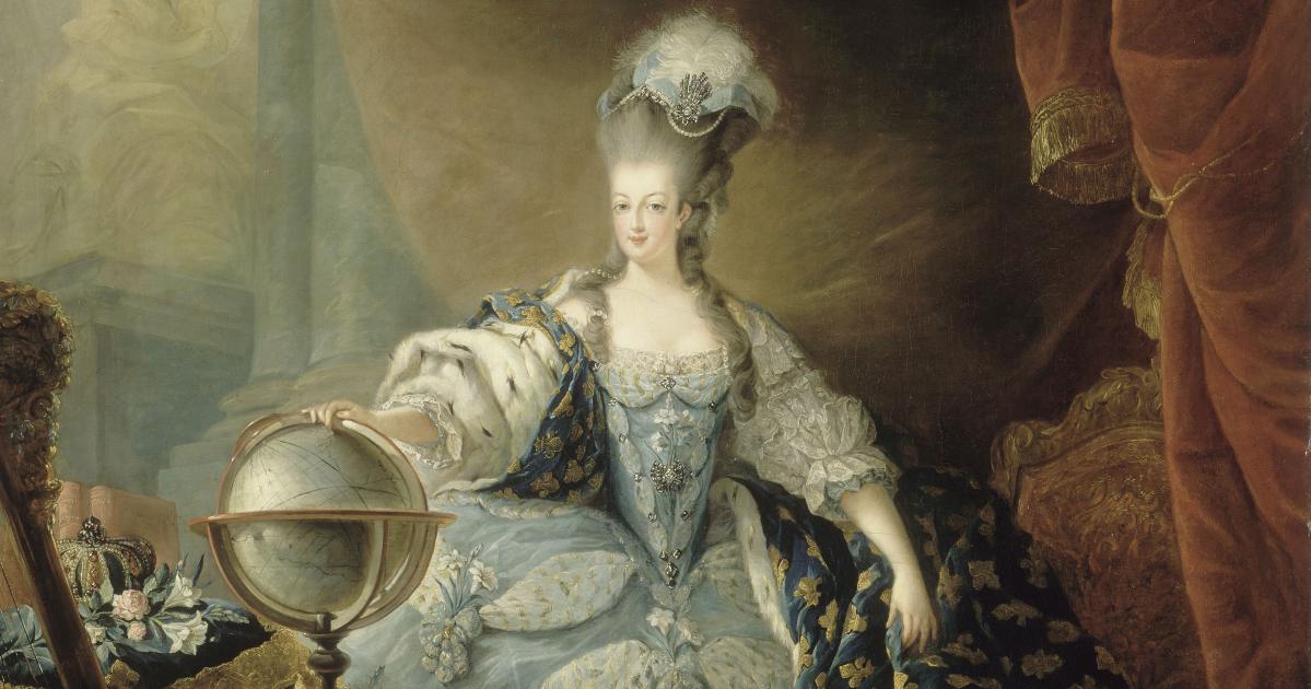 Portrait of Marie Antoinette, the last Queen of France.