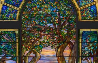 Detail of the Danner Memorial Window, record breaking Tiffany stained glass.