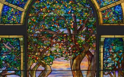 Detail of the Danner Memorial Window, record breaking Tiffany stained glass.