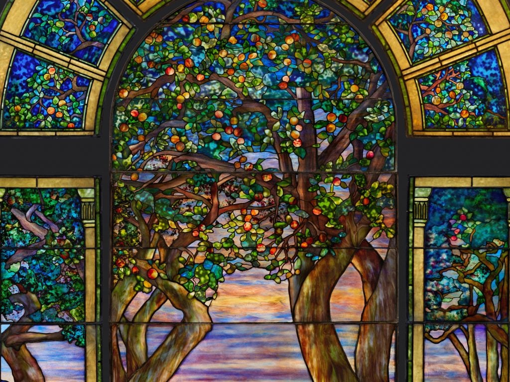 Detail of the Danner Memorial Window, record breaking Tiffany stained glass.