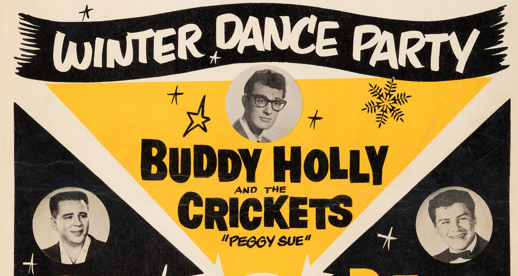 A poster from a show three days before Buddy Holly died.