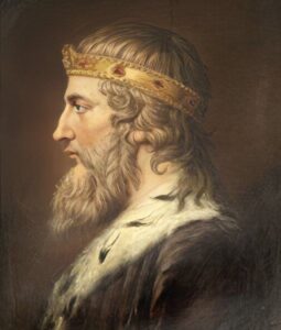 18th century portrait of ALfred the Great by Samuel Woodforde