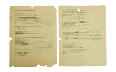 Lyrics to Bob Dylan's Mr Tambourine Man.