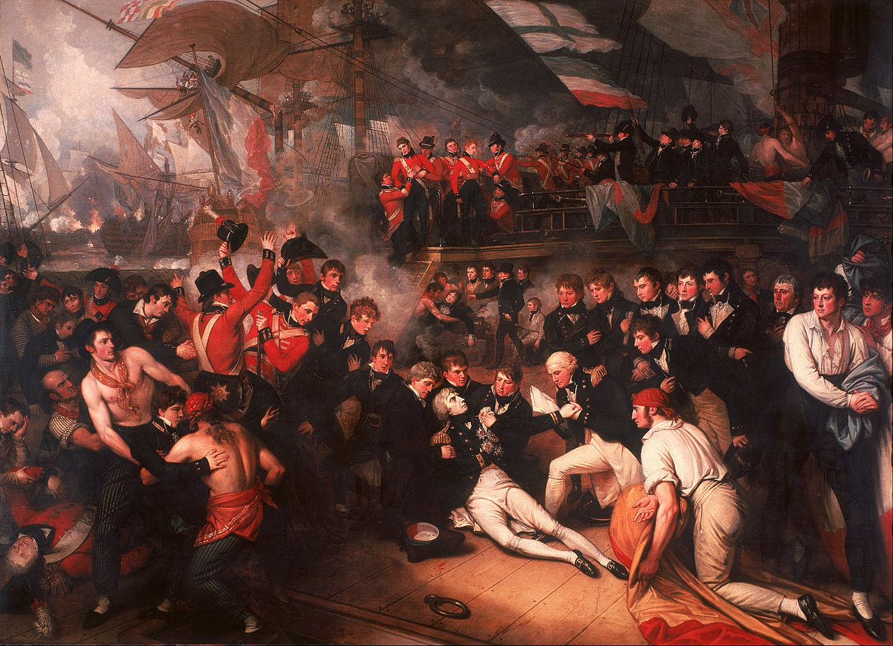 The Death of Nelson, painting by Benjamin West