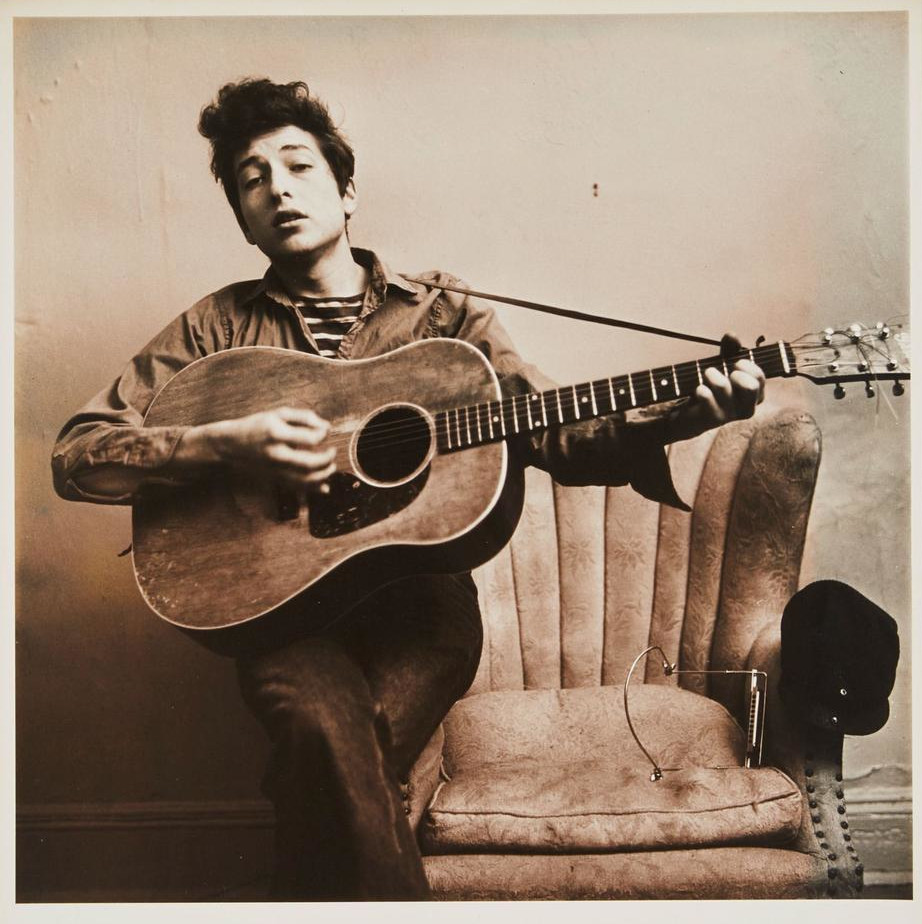 Bob Dylan Large Vintage Photograph From Don Hunstein's 1963 Session