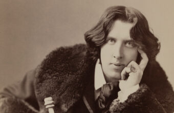 Detail of Oscar Wilde portrait by Napoleon Sarony