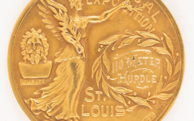 1904 Olympic 110 m hurdles gold medal from St Louis Olympics