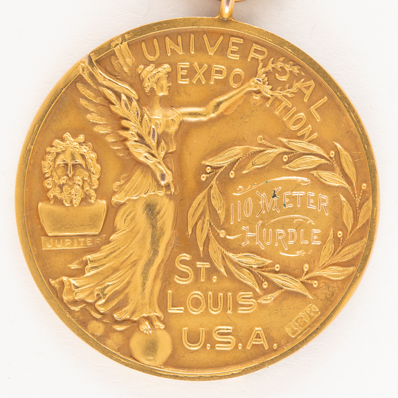 1904 Olympic 110 m hurdles gold medal from St Louis Olympics