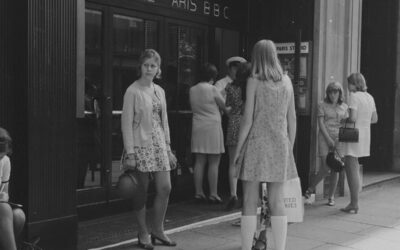 Fans outside the BBC Paris Studios in Regent Street.