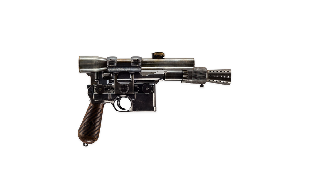 Han Solo blaster prop from Star Wars