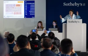 Sotheby's Hong Kong auction shows Xichu Wang selling Rao Jie’s Calligraphy in Cursive Script