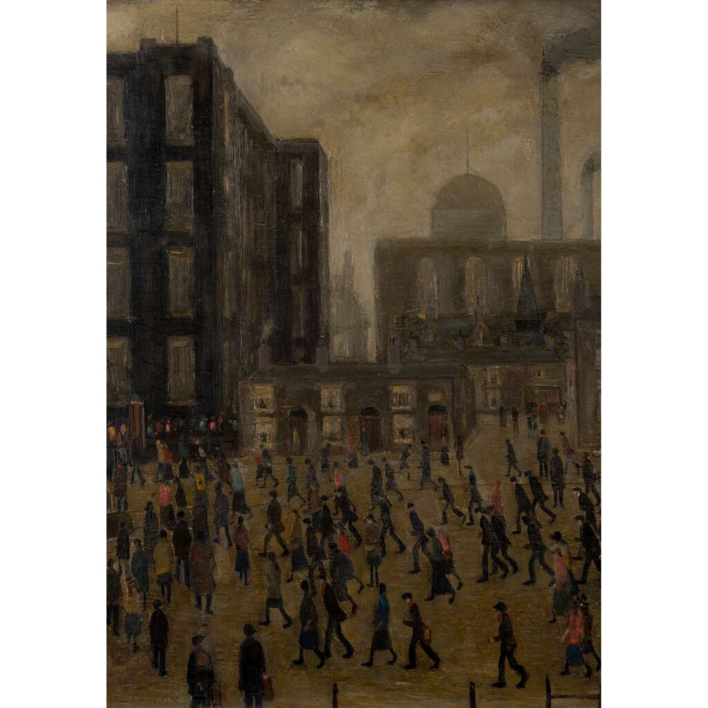 Going To The Mill detail LS Lowry 1925.