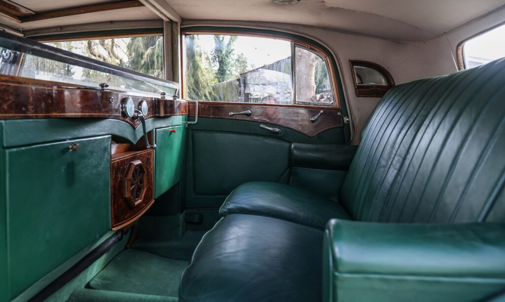Interior of Rolls Royce Phantom III used by Field Marshall Bernard Montgomery.