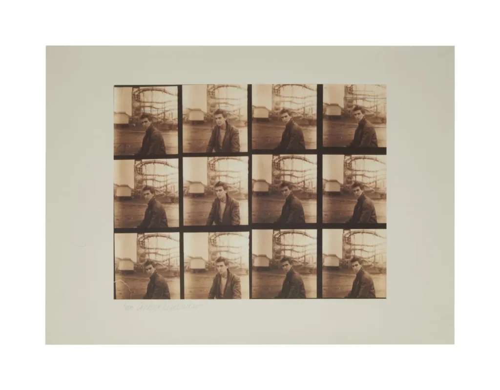 AStrid Kirchherr contact sheet 1960 Beatles George Harrison photographs.
