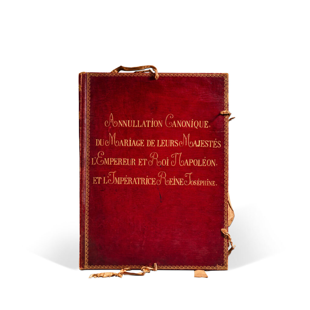 Documents from the divorce of Napoleon and Empress Josephine.
