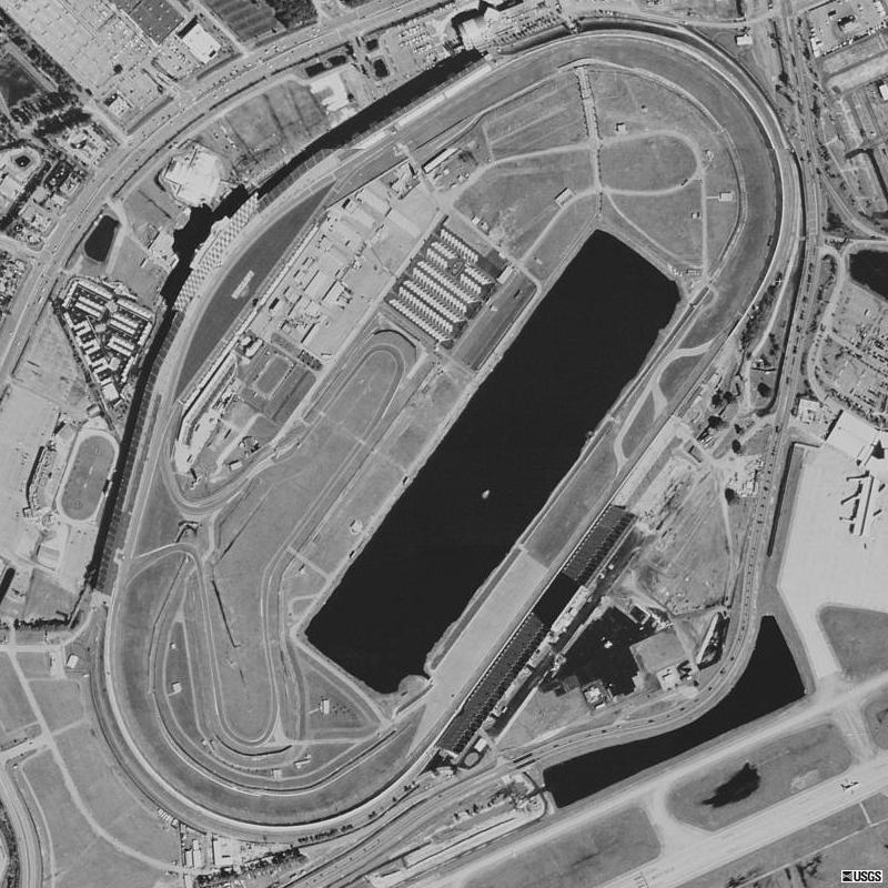 Daytona International Speedway aerial photograph.