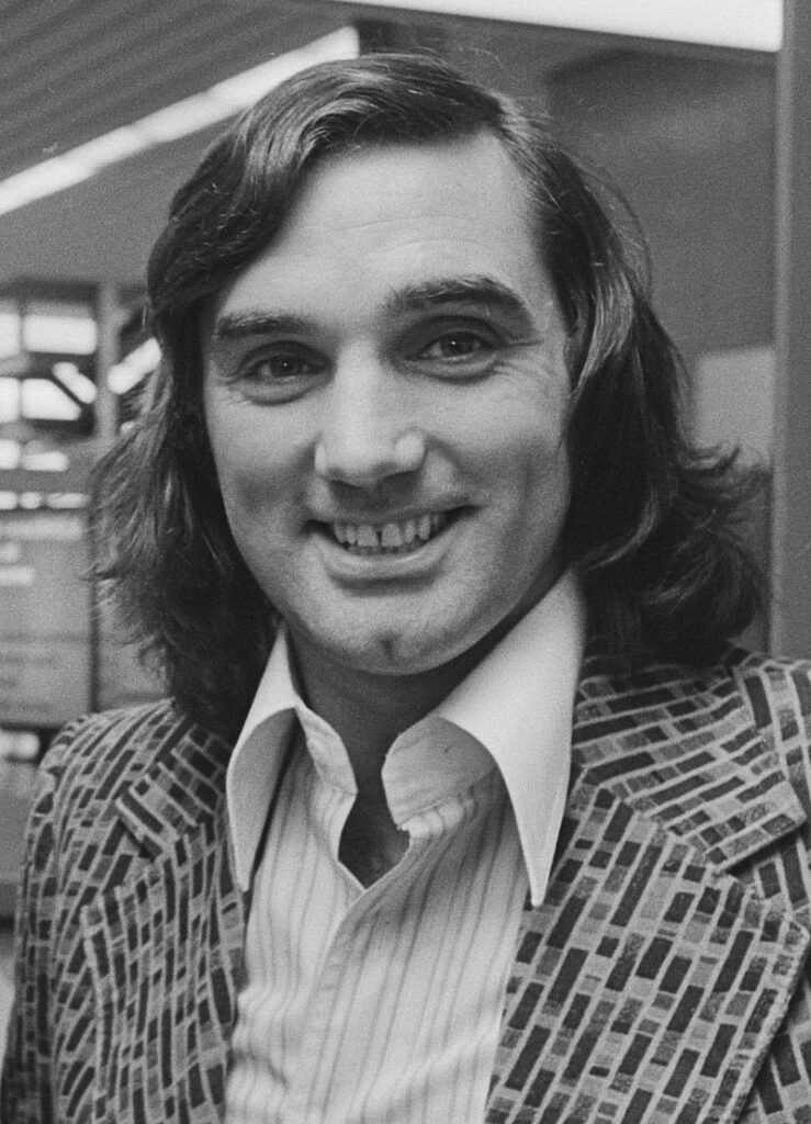 George Best portrait photograph 1976.
