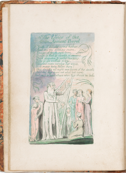 William Blake The Voice the Ancient Bard from Songs of Innocence.