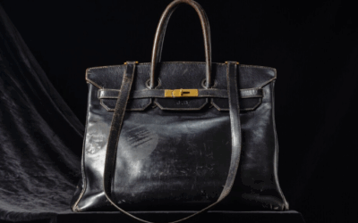 The first ever Birkin bag, made for Jane Birkin in 1985 by Hermes.