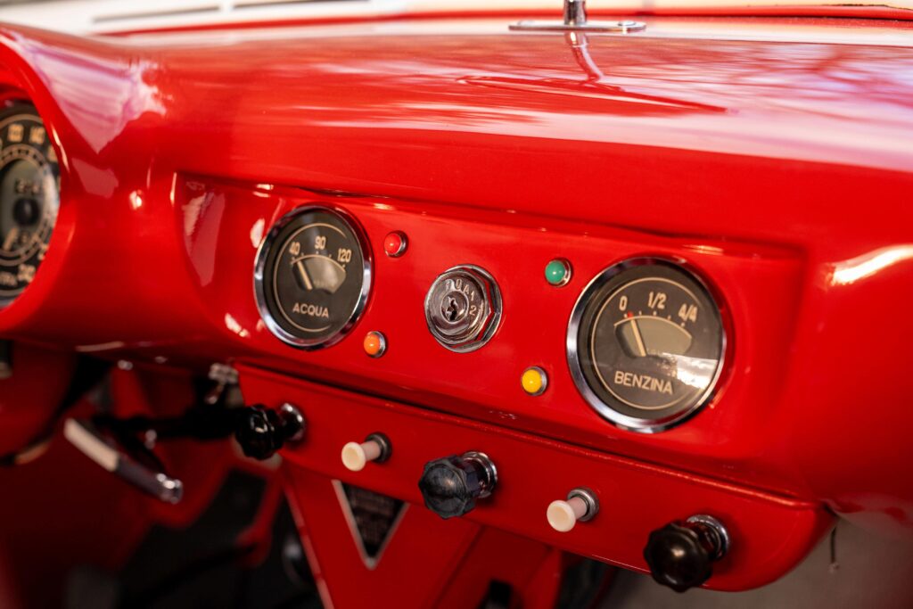 Dashboard of a Ferrari 250 Europa GT 1956 that has just auctioned for $1.5 million. 