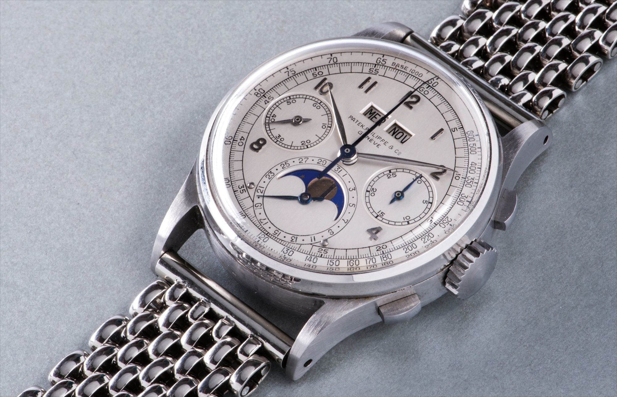 Patek Philippe stainless steel ref 518.