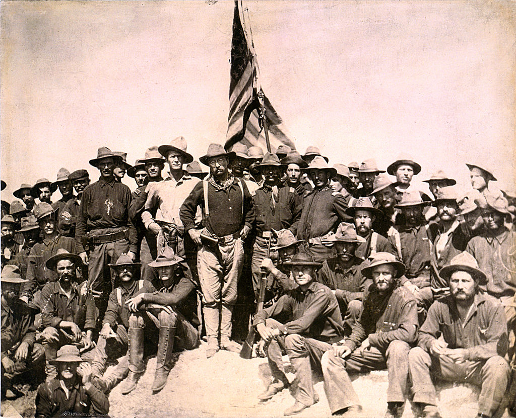 Rough Riders resident in Cuba with Theodore Roosevelt. 