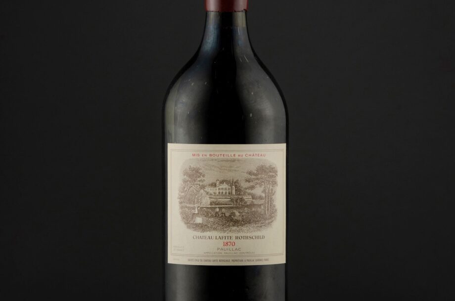 an 1870 Lafitte Rothschild magnum