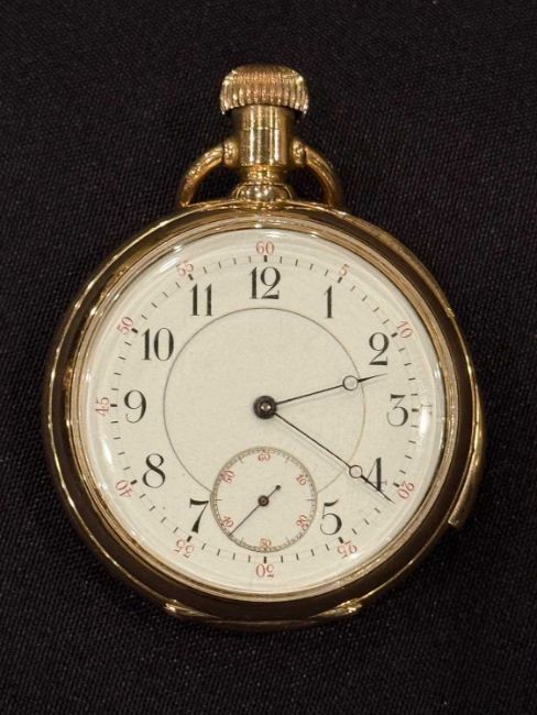 Watch used by Isidor Strauss lost in the sinking of the Titanic in April 1912.