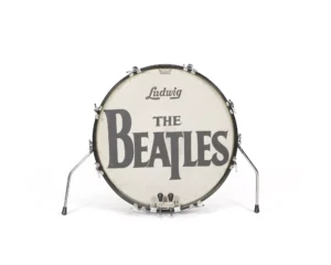 Ringo Starr Beatles logo drum head from his Ludwig drum kit.