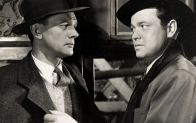 Joseph Cotten and Orson Welles in a still