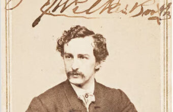 John Wilkes Booth signed carte de visit