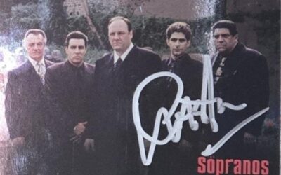 signed sopranos trading card