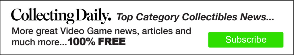 Collecting Daily. Top Category Collectibles News... More great Video Game news, articles and much more... 100% FREE. Subscribe