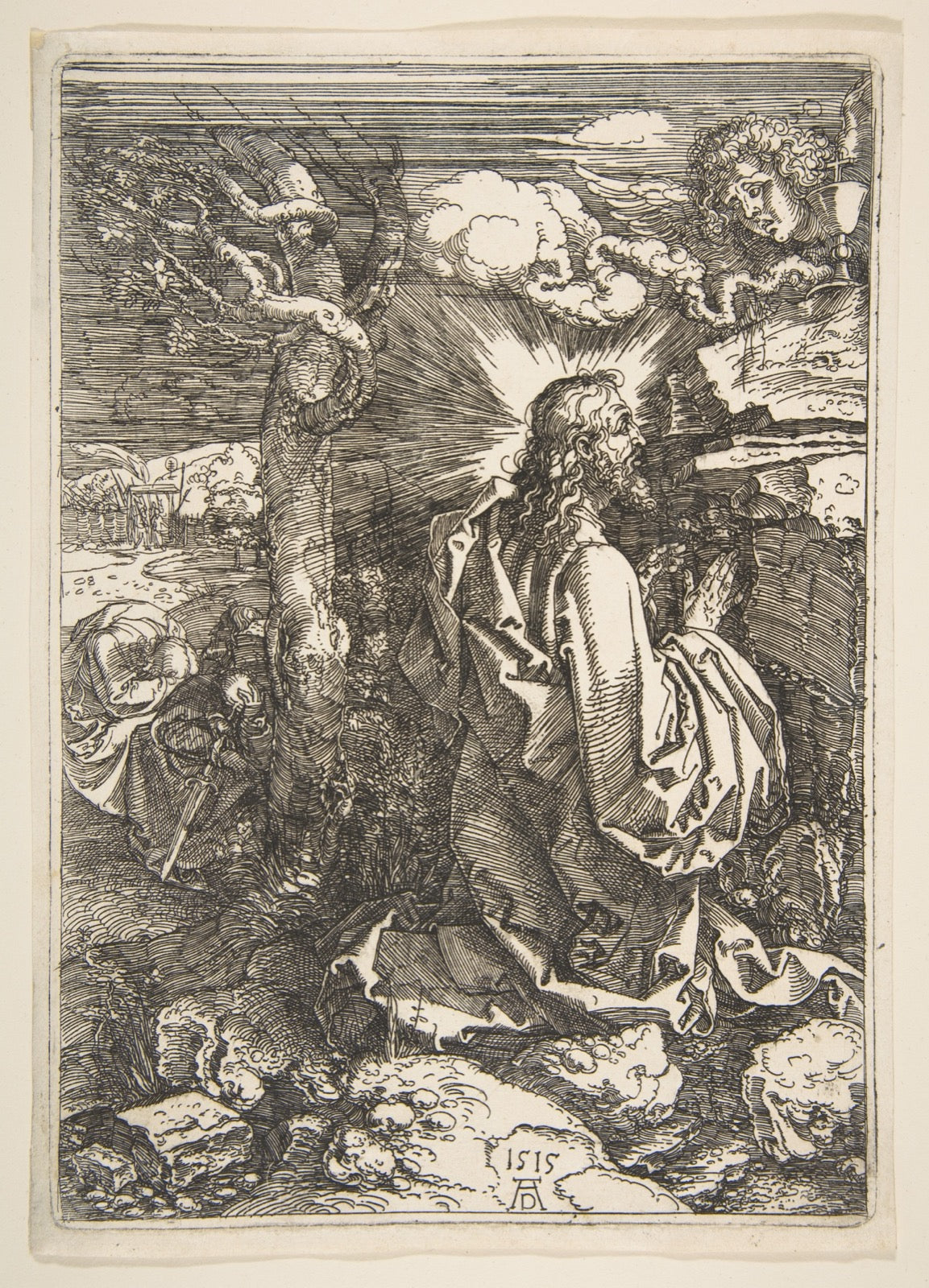 Dürer's 1515 etching of Christ on the Mount of Olives