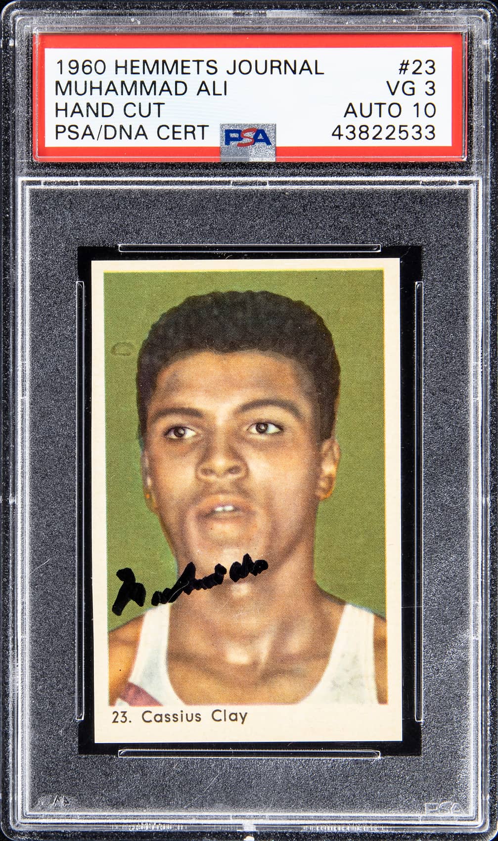 1960 Hemmets Journal Muhammad Ali signed rookie card