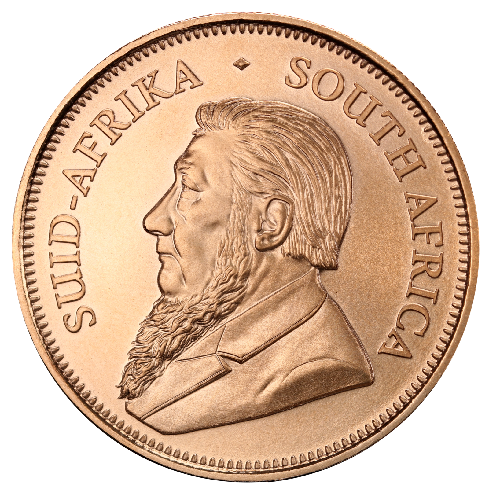 Standard 1oz gold Krugerrand, obverse
