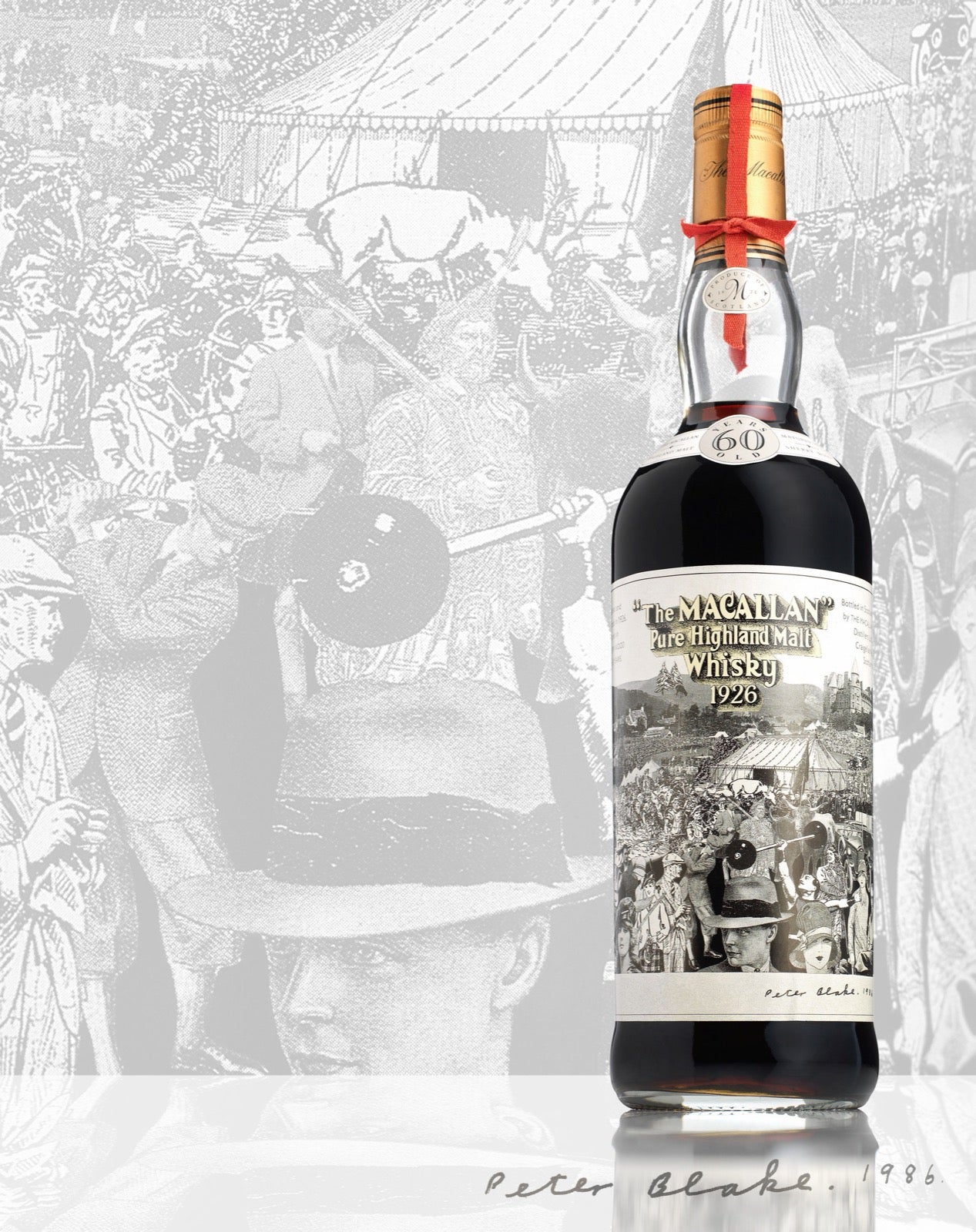 The Macallan 1926, label designed and signed by Peter Blake